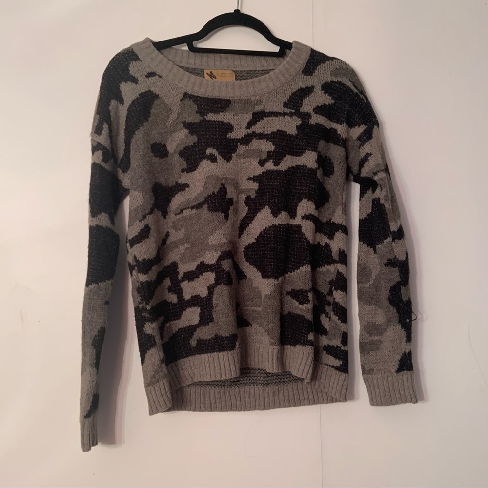 Camo sweater